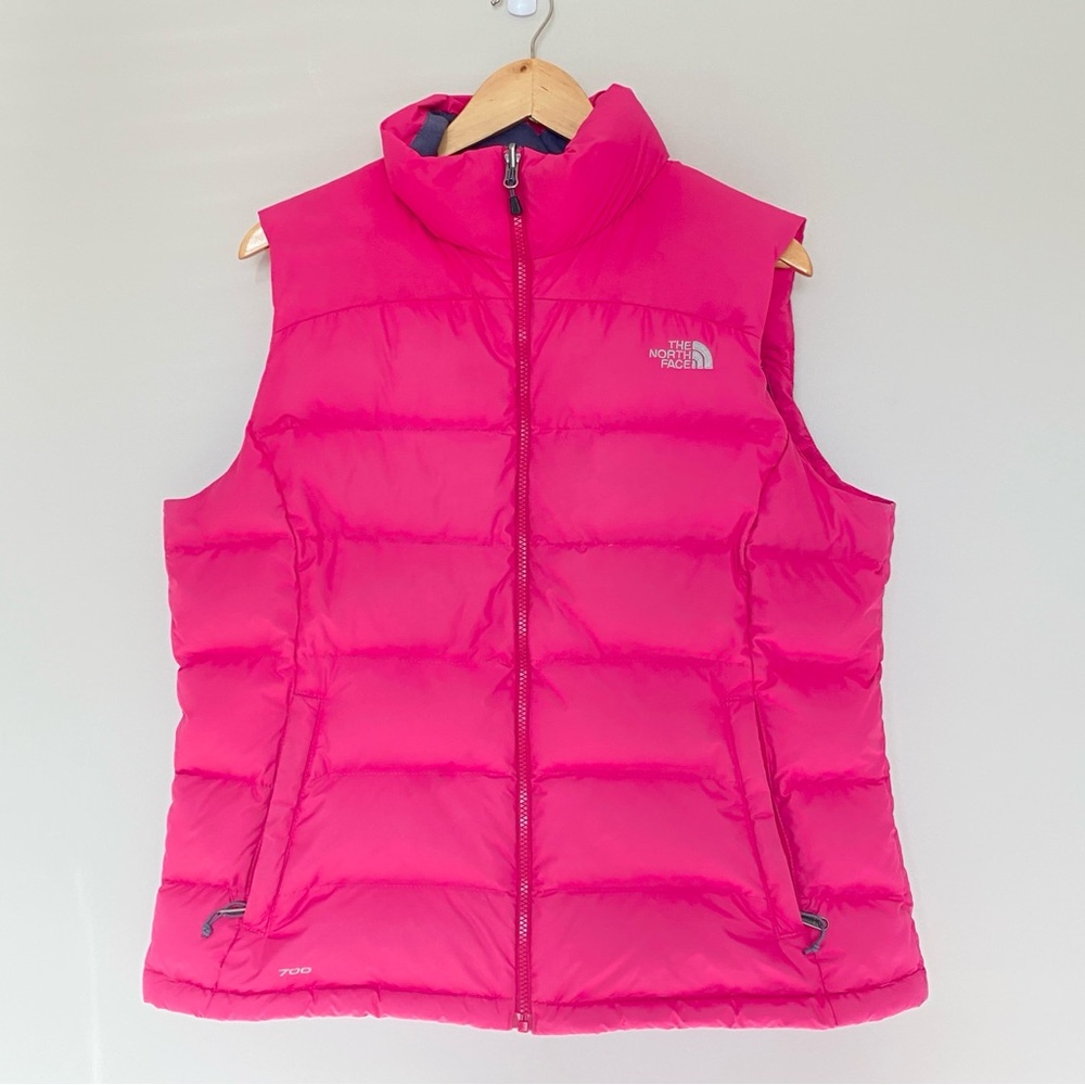 The North Face Pink Down Puffer Vest